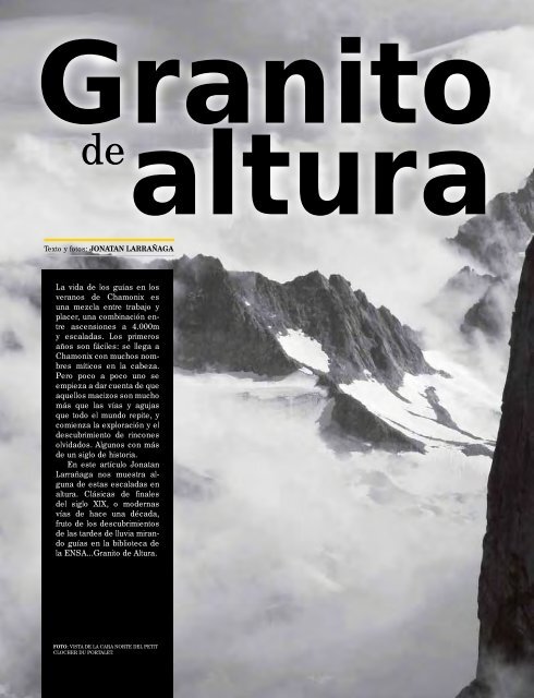 GRANITO DE ALTURA GRANITO DE ALTURA - Senderoxtrem