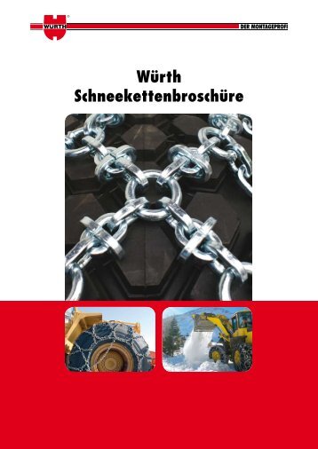 Würth Schneekettenbroschüre