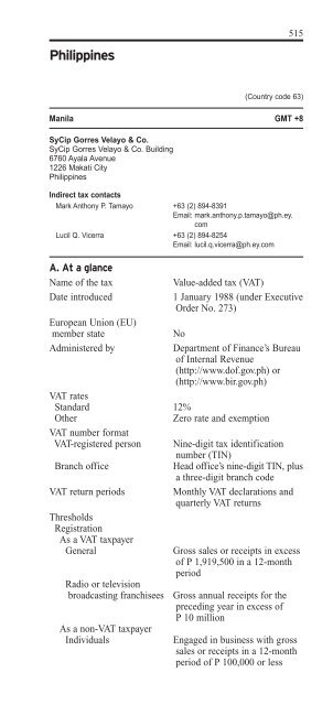 The 2012 worldwide VAT, GST and sales tax guide