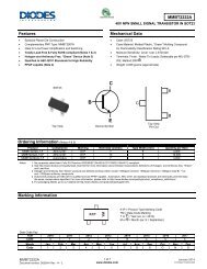 MMBT2222A Features Mechanical Data Ordering Information (Note ...