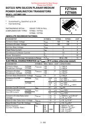 FZT604 Silicon planar medium power Darlington transistor datasheet