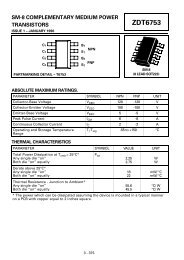 ZDT6753 Complementary medium power transistor datasheet