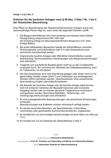 2 Abs. 5 Satz 1 NBVO - Ingenieurkammer Hessen