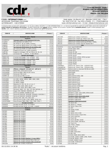 C.D.R. INTERNATIONAL s.r.l.