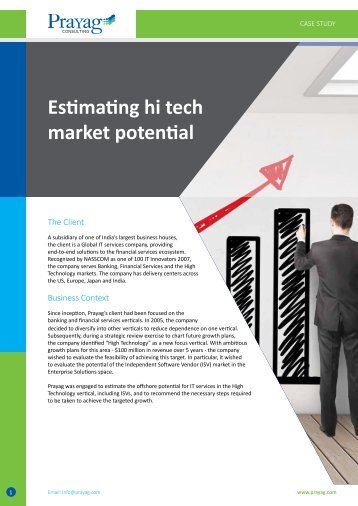 Estimating hi tech market potential
