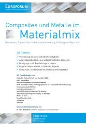 Composites und Metalle im - Neue Materialien Fürth