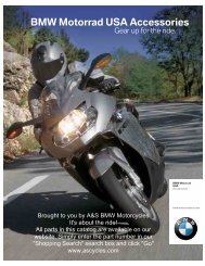 BMW Motorrad USA Accessories - A&S BMW Motorcycles