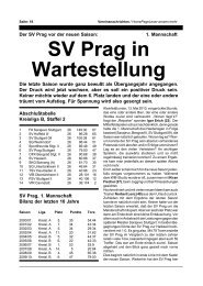 zu den Nachrichten - SV Prag Stuttgart 1899 eV