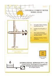 universal current meter model oss-b1 hydrological ... - Tech-Rentals