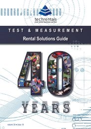 Download our Equipment Solutions Brochure (14 MB) - Tech-Rentals