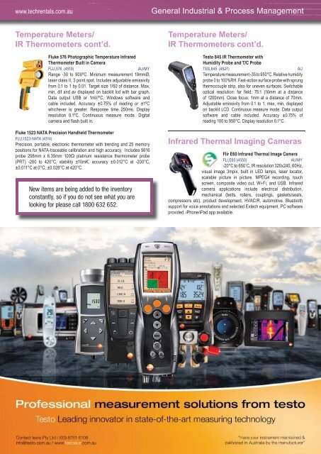 Download our Equipment Solutions Brochure (14 MB) - Tech-Rentals