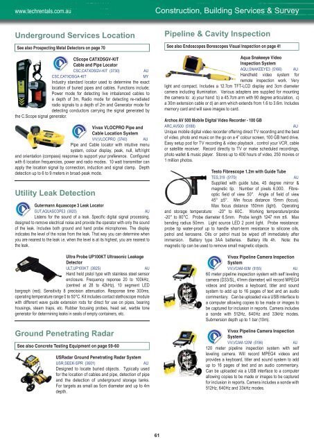 Download our Equipment Solutions Brochure (14 MB) - Tech-Rentals