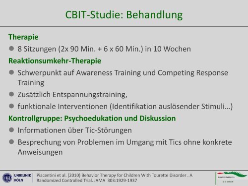 Psychotherapie bei Tic-StÃ¶rungen - Tourette-Gesellschaft Deutschland