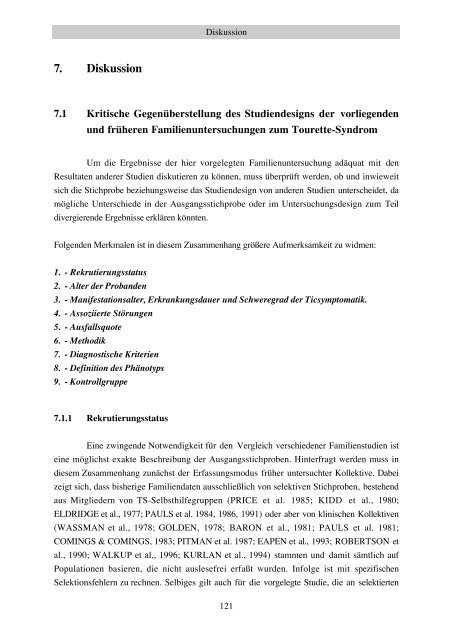 Familienuntersuchung zum Gilles de la Tourette-Syndrom (pdf)