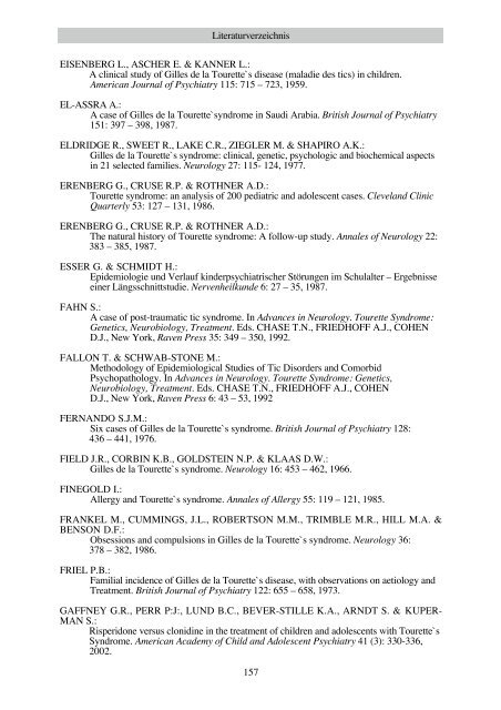 Familienuntersuchung zum Gilles de la Tourette-Syndrom (pdf)