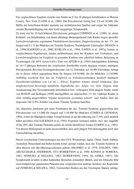 Familienuntersuchung zum Gilles de la Tourette-Syndrom (pdf)