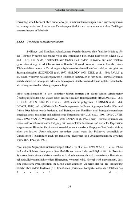 Familienuntersuchung zum Gilles de la Tourette-Syndrom (pdf)