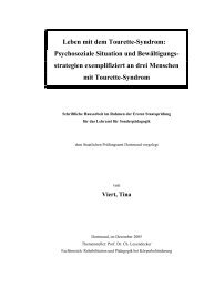 Leben mit dem Tourette-Syndrom - Tourette-Gesellschaft Deutschland