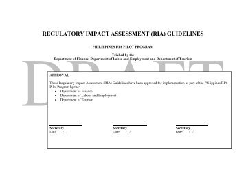 regulatory impact assessment (ria) guidelines - It's More Fun in the ...
