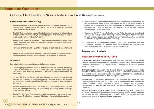 Annual Report 2001-2002 - Tourism Western Australia - The ...