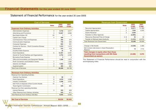 Annual Report 2001-2002 - Tourism Western Australia - The ...