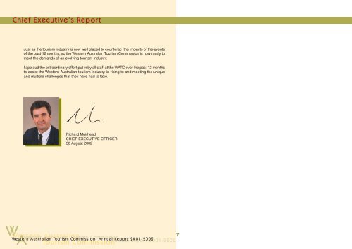 Annual Report 2001-2002 - Tourism Western Australia - The ...