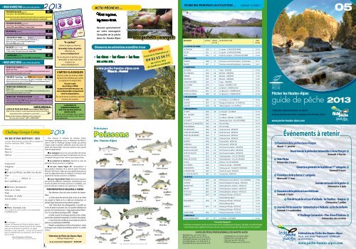 guide de pêche 2013 - Fédération de Pêche des Hautes Alpes