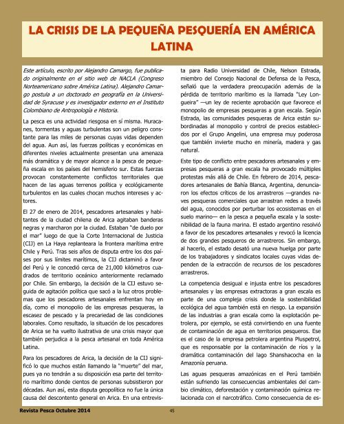 Revista Pesca Octubre 2014