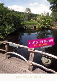 visitez un jardin - Tourisme en Lorraine