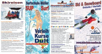 Skischule Müller Winter 2015 Kurse und Camps