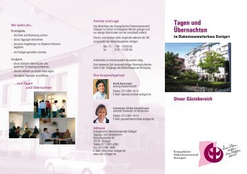 Übernachten Tagen und - Evangelische Diakonissenanstalt Stuttgart