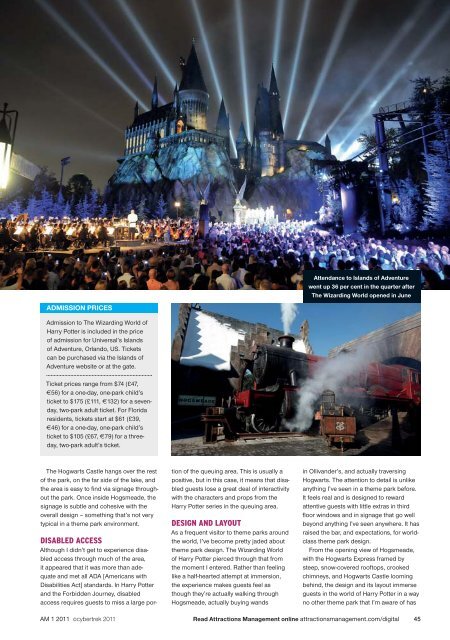 Attractions Management Issue 1 2011 - TourismInsights