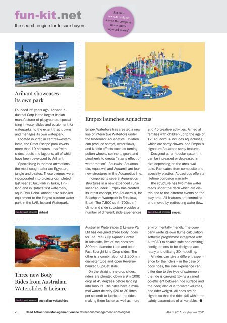 Attractions Management Issue 1 2011 - TourismInsights