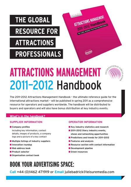 Attractions Management Issue 1 2011 - TourismInsights