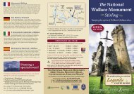 The National Wallace Monument Stirling Tourism Leaflet