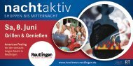 Flyer mit allen Veranstaltungsorten - Tourismus Reutlingen