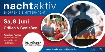 Flyer mit allen Veranstaltungsorten - Tourismus Reutlingen