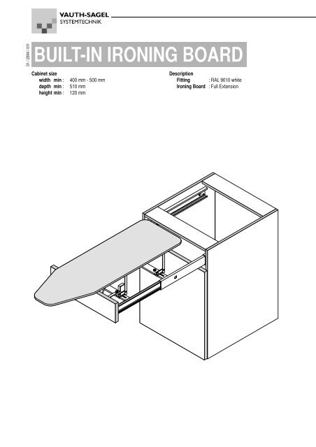 built-in ironing board