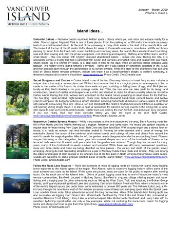 Vol 5, Issue 4 - Tourism Vancouver Island