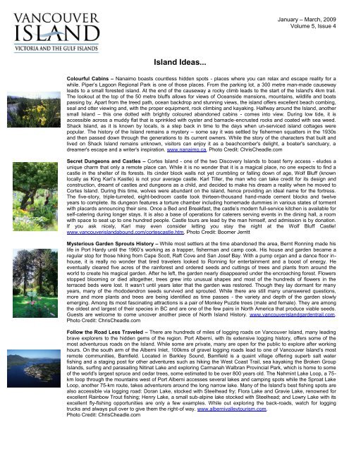 Vol 5, Issue 4 - Tourism Vancouver Island