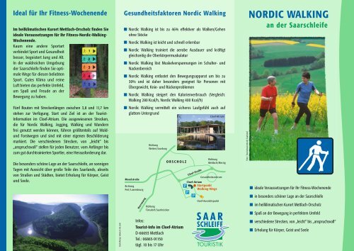 NORDIC WALKING - Saarschleife Touristik GmbH