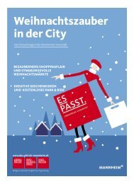 Weihnachtszauber in der City - Tourist Information Mannheim