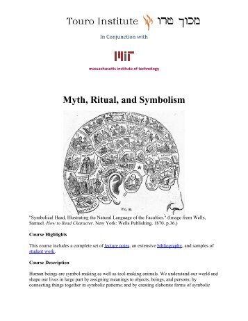Myth, Ritual, and Symbolism - Touro Institute
