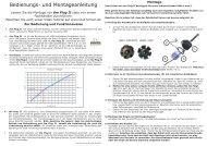 Bedienungs- und Montageanleitung - Tout Terrain