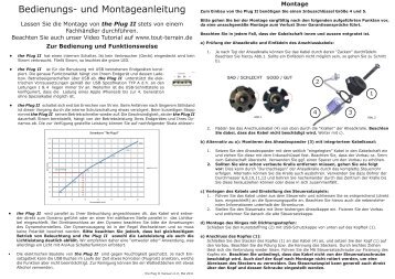 Bedienungs- und Montageanleitung - Tout Terrain