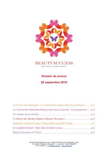 Dossier de presse du réseau Beauty success - Toute la franchise