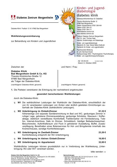 diabetes klinik Kinder- und Jugend  - Diabetes Zentrum Mergentheim