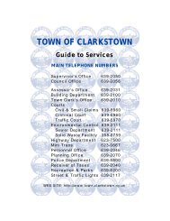 TOWN OF CLARKSTOWN