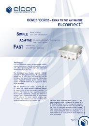 ocm32/ocr32âcoax to the anywhere - Elcon Systemtechnik