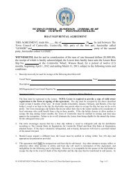 Boat Slip Lease Agreement - Town of Centreville, Maryland